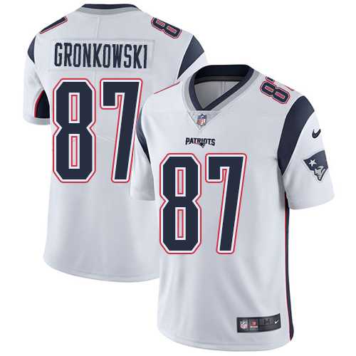 Nike New England Patriots #87 Rob Gronkowski White NFL Vapor Untouchable Limited Jersey,We sell and wholesale Nike New England Patriots #87 Rob Gronkowski White NFL Vapor Untouchable Limited Jersey on line form chian!